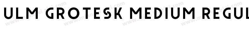 Ulm Grotesk Medium Regular字体转换